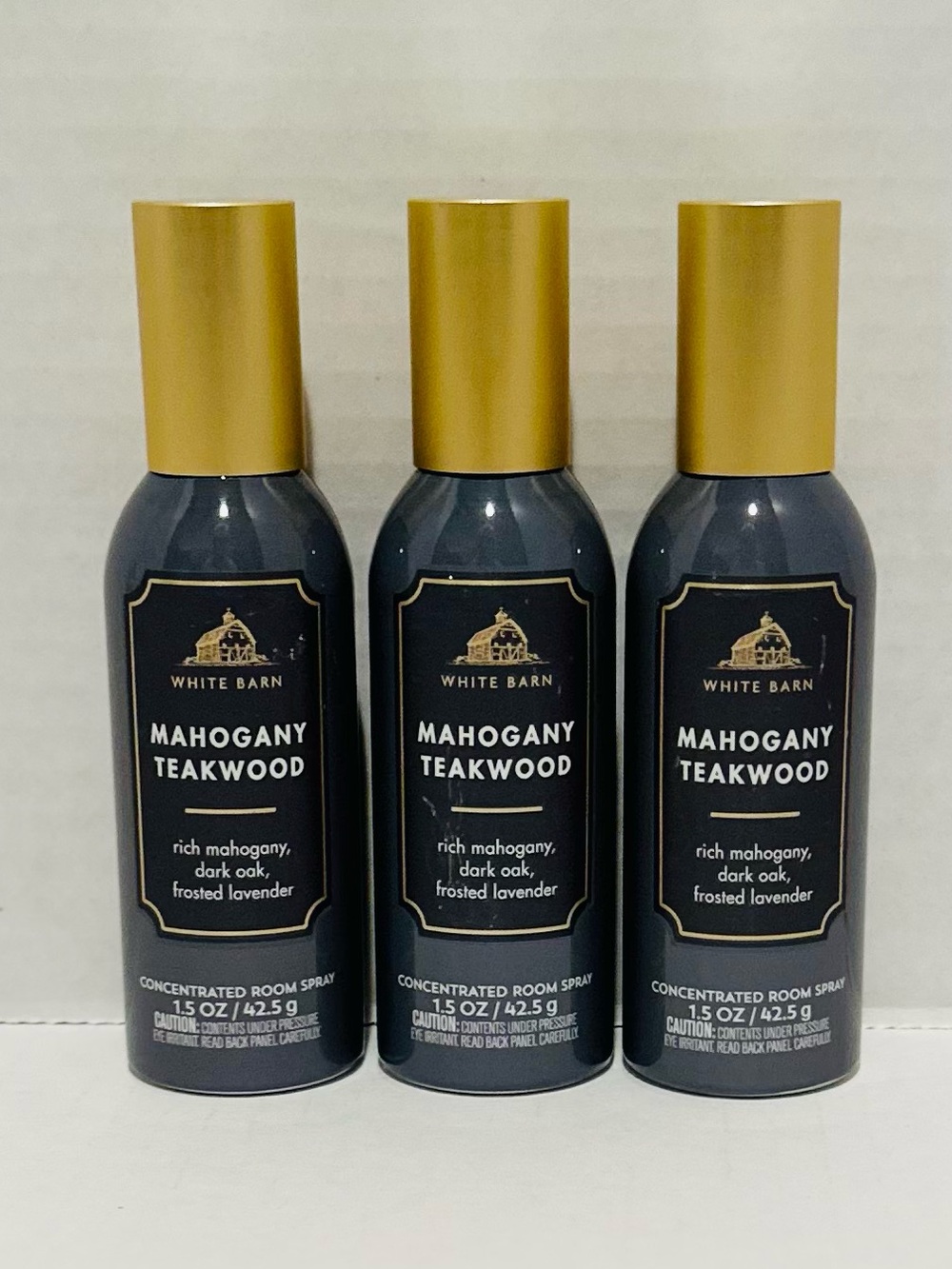 Bath & Body NEW (3) Mahogany Teakwood Concentrated Room Sprays